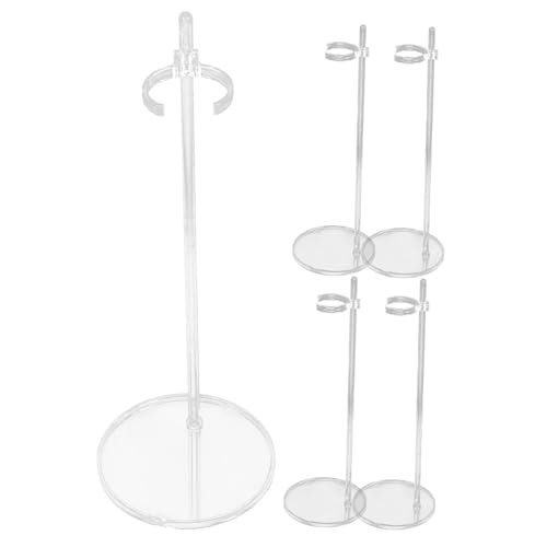 Vaguelly 5 Stück Teiliges Puppenständer Transparente Halterung für Actionfiguren und Plüschspielzeuge Stabil und Verstellbar für Präsentationen und Sammlungen Vaguelly 5 Stück Teiliges Puppenständer Transparente Halterung für Actionfiguren und Plüschspielzeuge Stabil und Verstellbar für Präsentationen und Sammlungen von Vaguelly