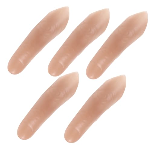 Vaguelly 5 Stück Teiliges Set Realistisch Aussehende Fake Finger Sleeves mit Extra für Zaubertricks Cosplay Bühnenauftritte und Party Streiche Detailgetreue Simulation Hochwertiger Severed Vaguelly 5 Stück Teiliges Set Realistisch Aussehende Fake Finger Sleeves mit Extra für Zaubertricks Cosplay Bühnenauftritte und Party Streiche Detailgetreue Simulation Hochwertiger Severed von Vaguelly