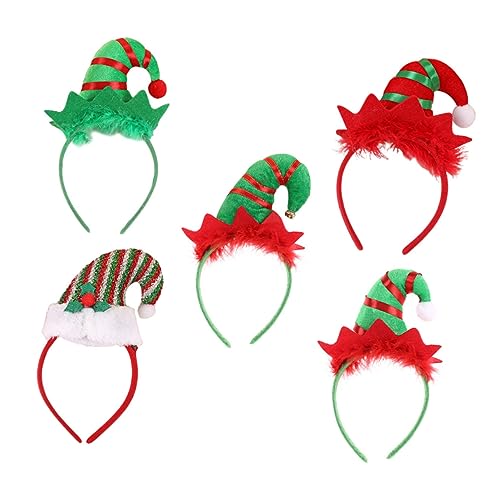Vaguelly 5 Stück Teiliges Weihnachts Haarband für Lustige Party Haarschmuck mit Glocken und Federn Farbenfrohe Weihnachtsmütze Stirnbänder Langlebig und Formbeständig für Festtagsfeiern Vaguelly 5 Stück Teiliges Weihnachts Haarband für Lustige Party Haarschmuck mit Glocken und Federn Farbenfrohe Weihnachtsmütze Stirnbänder Langlebig und Formbeständig für Festtagsfeiern von Vaguelly
