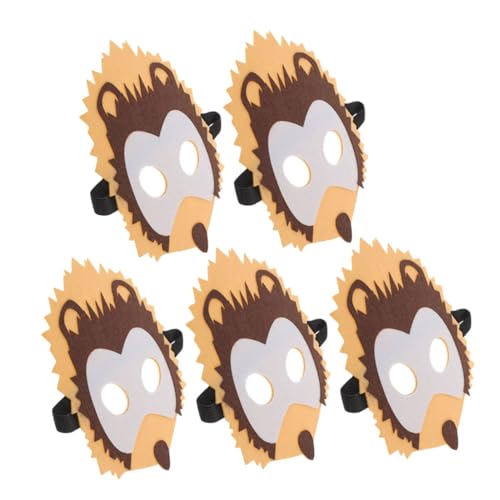 Vaguelly Tiermaske Aus Vliesstoff Für Kinder 5 Stück Entzückende Halloween-maske Requisite Kindermaske Basteln Sichere Und Bequeme Hautpflege von Vaguelly