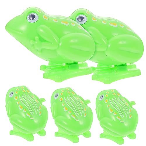 Vaguelly 5 Stück Uhrwerk-Frosch- kinderspielzeug Safe Toy Kleinkind Springspielzeug für frühes Lernen Aufziehspielzeug Urlaubsspielzeug zum Aufziehen Plastik Green Vaguelly 5 Stück Uhrwerk-Frosch- kinderspielzeug Safe Toy Kleinkind Springspielzeug für frühes Lernen Aufziehspielzeug Urlaubsspielzeug zum Aufziehen Plastik Green von Vaguelly