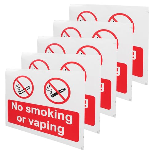 Vaguelly 5 Stück Wetterfeste No Smoking Aufkleber für Fahrzeuge Sichtbarkeit und Einfach zu Montieren für Autos Geschäfte und Außenbereiche Vaguelly 5 Stück Wetterfeste No Smoking Aufkleber für Fahrzeuge Sichtbarkeit und Einfach zu Montieren für Autos Geschäfte und Außenbereiche von Vaguelly