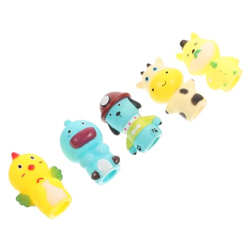 Vaguelly 5 Stücke Tier Finger Puppe Puppen Fäustlinge Die Marionetten Finger Für Finger Puppet Storytelling Puppet Storytelling Pädagogisches Vinyl von Vaguelly