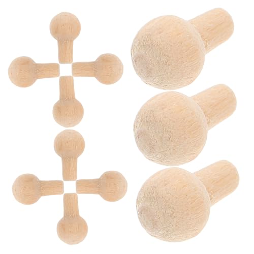 Vaguelly 50 Pcs Miniaturmöbelknöpfe Für Dollhouse Winzige Holzschubladengriffe Für Puppenhausschränke Und Türen DIY Miniaturhauszubehör von Vaguelly