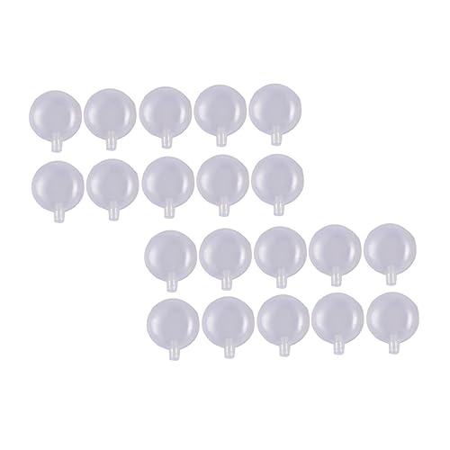 Vaguelly 50 Stück Dicke Zubehör Reparatur Plush Toy Sound Maker Geräusch lärmmacher ersatz Quietscher Zubehör Sound-Toy-Insert-Noise-Maker Plastik Weiß von Vaguelly