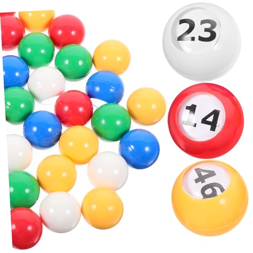 Vaguelly 50 Stück Fenster Zahlen Bälle Farbige Kugeln für Tombola Glücksspiele und Veranstaltungen Robuste und Praktische Entertainment Bälle für Feiern und Spiele Vaguelly 50 Stück Fenster Zahlen Bälle Farbige Kugeln für Tombola Glücksspiele und Veranstaltungen Robuste und Praktische Entertainment Bälle für Feiern und Spiele von Vaguelly