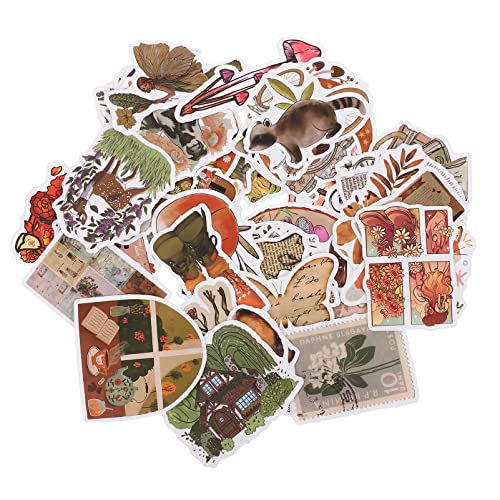 Vaguelly 50 Stück Graffiti Aufkleber Scrapbooking Laptop Aufkleber Nagelaufkleber Wasserfeste Aufkleber Dekoration Retro Selbstklebende Aufkleber Scrapbook Aufkleber Koffer von Vaguelly