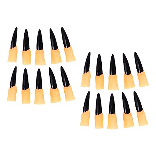 Vaguelly 50 Stück Halloween Finger Betten Halloween -party -requisiten Zehe Hexenfingerabdeckung Aufkleber Gefälschte Körperteile Falsche Fingernägel Vorgeben Hexennägel Nagel Black Gummi Vaguelly 50 Stück Halloween Finger Betten Halloween -party -requisiten Zehe Hexenfingerabdeckung Aufkleber Gefälschte Körperteile Falsche Fingernägel Vorgeben Hexennägel Nagel Black Gummi von Vaguelly