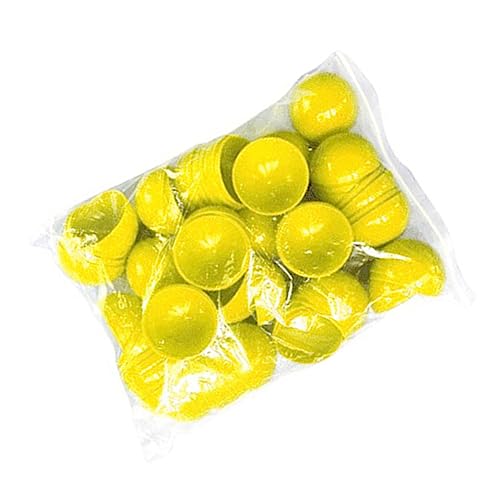 Vaguelly 50 Stück Lotteriekugel Amusement glucksbringer gelkugeln wasserspielsachen Bälle zeichnen Eimer Baseball Schläger Verlosung Aktivität Bunte Bälle Spielbälle Yellow von Vaguelly