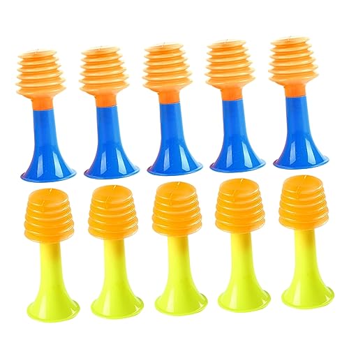 Vaguelly 50 Stück Luftdruck Horn Mini-Trompete Krippenspielzeug für Kinder Musikinstrumente Kinderspielzeug Spielzeuge Kinder-Squeeze-Spielzeug Lernspielzeug Trompete Puzzle Flöte Generator von Vaguelly
