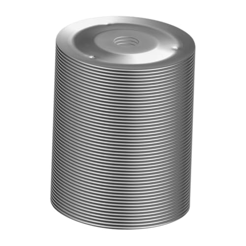 Vaguelly 50 Stück Metall Jingle Ringe für Tamburin Trommel Becken Ersatzringe Langlebige Kupfer Klangschellen für Schlagzeug Percussion Zubehör Einfache Montage und Klare Klangqualität von Vaguelly