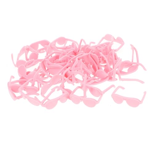 Vaguelly 50 Stück Minipuppenbrille Mini-Sachen Puppenkleidung realistische Babypuppe Miniatur Figur dekorative Puppenbrille Puppensonnenbrille aus Plastik Puppenbrillen Rosa Vaguelly 50 Stück Minipuppenbrille Mini-Sachen Puppenkleidung realistische Babypuppe Miniatur Figur dekorative Puppenbrille Puppensonnenbrille aus Plastik Puppenbrillen Rosa von Vaguelly
