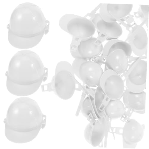 Vaguelly 50 Stück Paillette Schutzhelm- BAU Von Schutzhelmen Mini-Hut-schlüsselanhänger Helmhalter Für Lkws Mini-Hut Mit Verzierung Kappe Puppe Miniatur-bauhut Bausatz Weiß Plastik Vaguelly 50 Stück Paillette Schutzhelm- BAU Von Schutzhelmen Mini-Hut-schlüsselanhänger Helmhalter Für Lkws Mini-Hut Mit Verzierung Kappe Puppe Miniatur-bauhut Bausatz Weiß Plastik von Vaguelly