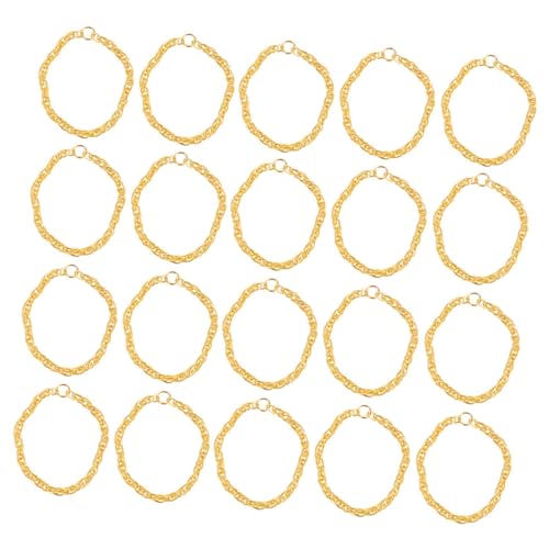 Vaguelly 50 Stück Puppe verkleiden Sich Halskette Mini-Babypuppe Und Zubehör für Babypuppen Miniatur für puppenkleidung doll Accessories Puppenkette Puppendekore Legierung Golden von Vaguelly