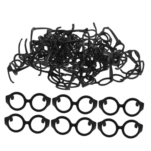 Vaguelly 50 Stück Puppenbrille Babypuppenkleidung Mädchen Leichte Brille Damen Zubehör Für Babypuppen Miniatur Puppenhaus Puppe Verkleiden Zubehör Puppenzubehör Plastik Black Vaguelly 50 Stück Puppenbrille Babypuppenkleidung Mädchen Leichte Brille Damen Zubehör Für Babypuppen Miniatur Puppenhaus Puppe Verkleiden Zubehör Puppenzubehör Plastik Black von Vaguelly