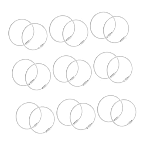 Vaguelly 50 Stück Pvc-beschichtete Stahl-draht Schlüsselringe Kabelverbinder Stabile Flexible Gepäckanhänger-schlaufen Kratzfest Vielseitig Kompatibel für Schlüssel und Diy-zubehör Vaguelly 50 Stück Pvc-beschichtete Stahl-draht Schlüsselringe Kabelverbinder Stabile Flexible Gepäckanhänger-schlaufen Kratzfest Vielseitig Kompatibel für Schlüssel und Diy-zubehör von Vaguelly