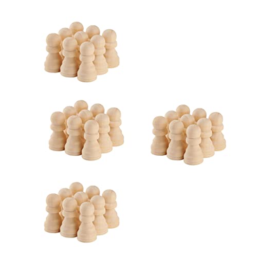 Vaguelly 50 Stück Schachfiguren aus Holz Schachbretter Schachkunst Holzschachfiguren Internationale Schachfiguren Unbemalte Schachfiguren Kunsthandwerk aus Holz DIY malerei Handwerk Vaguelly 50 Stück Schachfiguren aus Holz Schachbretter Schachkunst Holzschachfiguren Internationale Schachfiguren Unbemalte Schachfiguren Kunsthandwerk aus Holz DIY malerei Handwerk von Vaguelly