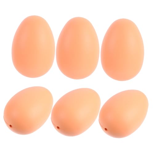 Vaguelly 50 Stück Simulierte Ostereier gefälscht für groß Herstellung Mini Zu Eier künstlich bemalen Ostersimulationseier Eier bemalen Ostern künstliche Eier Plastik Khaki von Vaguelly