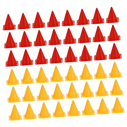 Vaguelly 50 Stück Teiliges Abs Verkehrsleitkegel Lernspielzeug Verkehrszeichen Simulation für Kindergarten und Straßenregelunterricht Sicher und Langlebig Zufällige Farbe Zufällige Farbe von Vaguelly