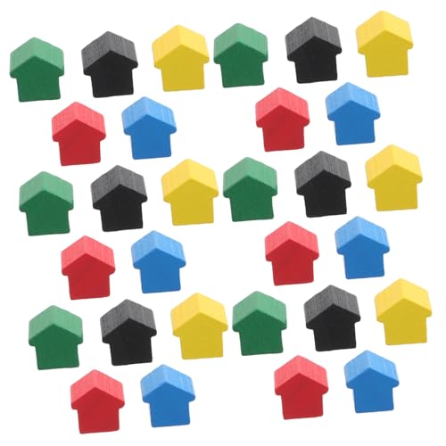 Vaguelly 50 Stück Teiliges Holzspielzubehör Set mit Bunten Spielfiguren in Farben Vielseitige Brettspiel Ersatzteile für Strategische Holzbauhäuser für Interaktives Familienspiel Vaguelly 50 Stück Teiliges Holzspielzubehör Set mit Bunten Spielfiguren in Farben Vielseitige Brettspiel Ersatzteile für Strategische Holzbauhäuser für Interaktives Familienspiel von Vaguelly
