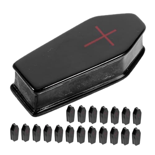 Vaguelly 50 Stück Teiliges Miniatur Sarg Set Resin Micro Landscaping Coffin Figuren für Halloween Dekoration Kompakt Realistisch Mystische Atmosphäre für Puppenhaus Büro und Party Vaguelly 50 Stück Teiliges Miniatur Sarg Set Resin Micro Landscaping Coffin Figuren für Halloween Dekoration Kompakt Realistisch Mystische Atmosphäre für Puppenhaus Büro und Party von Vaguelly