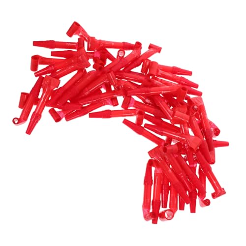 Vaguelly 50 Stück Teiliges Party Tröten Kindergeburtstag Plastik Pfeifen mit Mundstück für Fröhliche Feierlichkeiten und Party Zubehör Mundkoordination von Vaguelly
