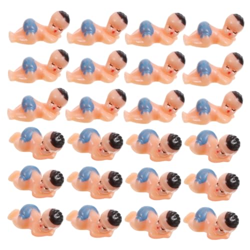 Vaguelly Babyparty-dekoration 50 Stück Mini-babypuppen Aus Kunststoff Figuren Für Mädchen Vielseitiges Party-zubehör von Vaguelly