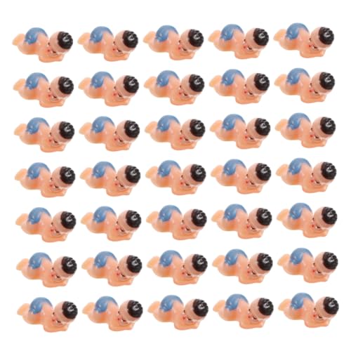 Vaguelly 50pcs Mini Babyparty Schlafkind Figuren Entzückende Mini -plastikbabys Baby Party Schmücken Babyparty -gefälligkeiten Und Partydekorationen von Vaguelly