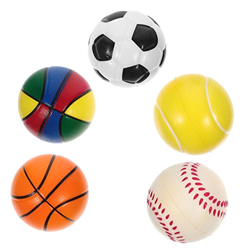 Vaguelly 5Pcs Hüpfender Ball für kinderspielzeug Bürospielzeug Kid Toys spielzeuge für Fußball-Stressbälle Basketballdekorationen für Partys Kinderbälle PU-Schwamm Vaguelly 5Pcs Hüpfender Ball für kinderspielzeug Bürospielzeug Kid Toys spielzeuge für Fußball-Stressbälle Basketballdekorationen für Partys Kinderbälle PU-Schwamm von Vaguelly