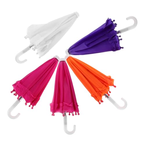 Vaguelly 5St Mini-Regenschirm- für kinderspielzeug Children Toys gebutagsdeko Mini Regenschirm Regenschirmzubehör für Regenschirm-Modell von Vaguelly