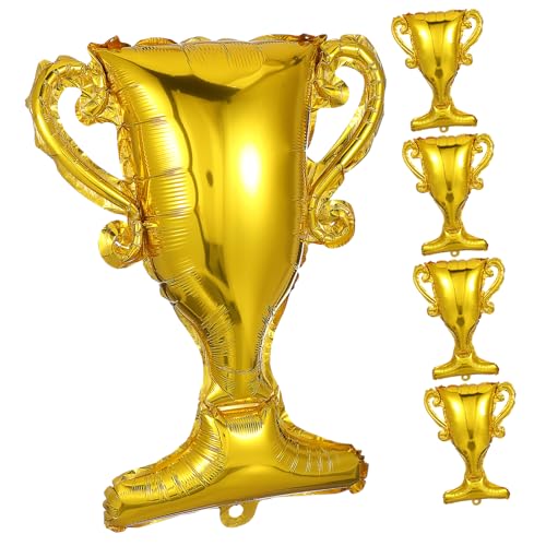 Vaguelly 5St Trophäenballon aus Aluminiumfolie Champion Ballon-Trophäe Ballon-Fotoverzierung Silberner Trophäenballon stolz Ballons abschlussfeier ballongas dekoration hochzeit deko Golden Vaguelly 5St Trophäenballon aus Aluminiumfolie Champion Ballon-Trophäe Ballon-Fotoverzierung Silberner Trophäenballon stolz Ballons abschlussfeier ballongas dekoration hochzeit deko Golden von Vaguelly