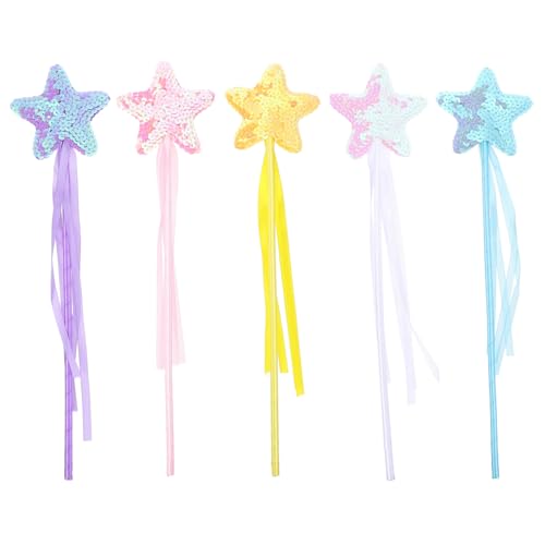 Vaguelly 5St Zauberstab rosa Accessoires Party Zubehör für Matten Glitzer-Accessoires Kinderaccessoires Toys spielzeuge Toys for Feenstab für Mädchen Katzenspielzeug Stoff Vaguelly 5St Zauberstab rosa Accessoires Party Zubehör für Matten Glitzer-Accessoires Kinderaccessoires Toys spielzeuge Toys for Feenstab für Mädchen Katzenspielzeug Stoff von Vaguelly