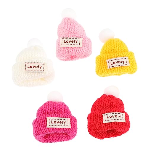 Vaguelly 5St gestrickte Mütze Zubehör für Minihüte Kappen Weihnachten DIY Handwerk Ornamente Dekoration Weihnachten Xmas Decoration Minihüte zum Selbermachen Minihüte zum Basteln Garn Vaguelly 5St gestrickte Mütze Zubehör für Minihüte Kappen Weihnachten DIY Handwerk Ornamente Dekoration Weihnachten Xmas Decoration Minihüte zum Selbermachen Minihüte zum Basteln Garn von Vaguelly