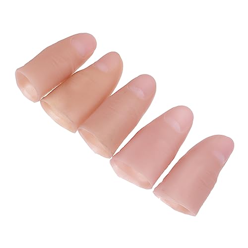 Vaguelly 5Stücke Fake Finger Daumencover Hautfarbene Simulationsfinger für Zaubertricks Bühnenaufführungen und Lustige Spiele Leicht und Tragbar für Erwachsene Vaguelly 5Stücke Fake Finger Daumencover Hautfarbene Simulationsfinger für Zaubertricks Bühnenaufführungen und Lustige Spiele Leicht und Tragbar für Erwachsene von Vaguelly