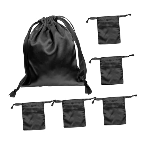 Vaguelly 5Stücke Schmucktaschen Kleine Toilettenbeutel Für Schmuck Und Kosmetik Kordelzug Aufbewahrungstaschen Für Reisen von Vaguelly