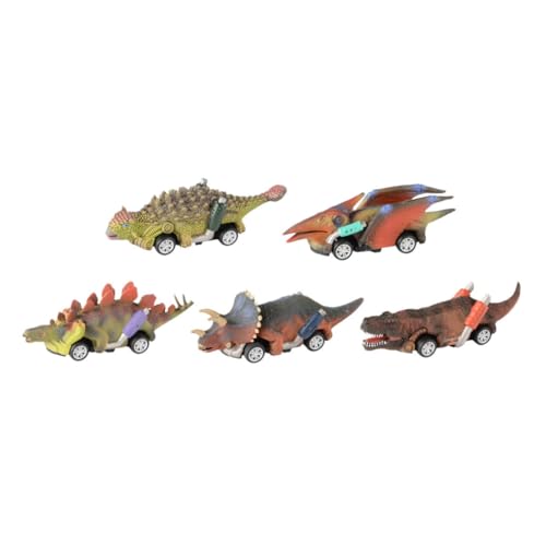 Vaguelly Spielzeug Für Jungen Und Mädchen Dinosaurier-Auto Cartoon-Fahrzeug Spielzeug Miniatur-spielzeugauto Entwicklung Der Hand-Hand-Auge-koordination von Vaguelly