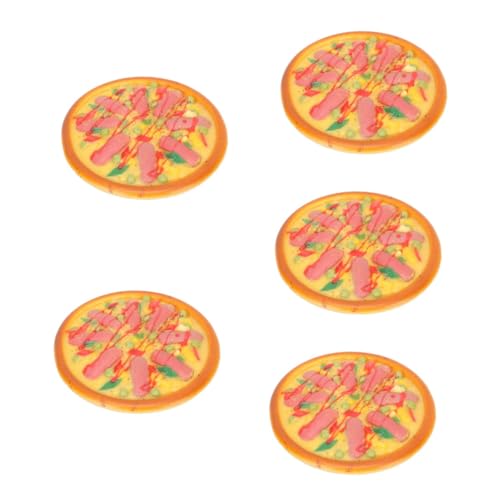 Vaguelly 5st Spielküchenzubehör Spielsets Restaurant-Display-Requisite Pizza-Modell Restaurant Spielen Dessert Aus Künstlichem Brot Künstlicher Nachtisch Garnele Kind PVC Lebensmittel von Vaguelly
