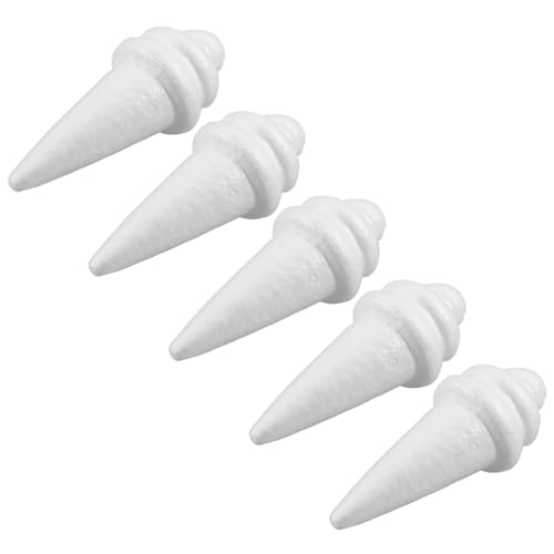 Vaguelly 5st Schaumeismodell Schaumkegel Zum Basteln Eisdiele Modell Einer Eistüte Bastelschaum Eistüte Ornament Gefälschte Eistüten Eisspielzeug Herstellen Weiß Vaguelly 5st Schaumeismodell Schaumkegel Zum Basteln Eisdiele Modell Einer Eistüte Bastelschaum Eistüte Ornament Gefälschte Eistüten Eisspielzeug Herstellen Weiß von Vaguelly