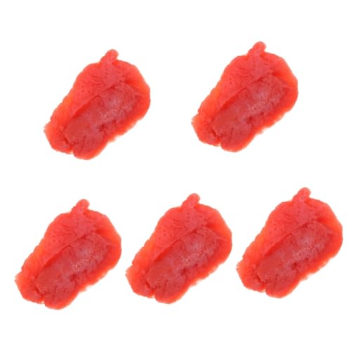 5St Schweinefleischimitat Essensrequisiten zum Ausstellen lebensechtes Spielzeugfutter Spielzeuge Modelle gefälschtes Essen realistisches Essen Fleisch Lebensmittel Spielzeug Steak von Vaguelly
