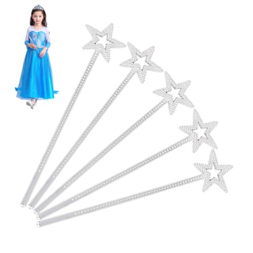 Vaguelly 5st Sternenstäbe Feensternstäbe Sternförmige Zauberstäbe Partystäbe Cosplay-zauberstäbe Kleidung Kind Requisiten von Vaguelly