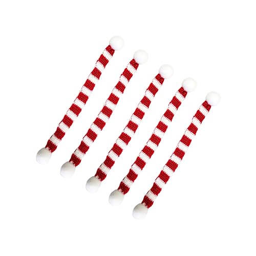 Vaguelly 5st Strickschal Weihnachtshaustierschal Mini-weihnachtsschal Zum Basteln Weihnachtskatzenschal Schal Wein Charme Schals Hundeschal Hund Weihnachtsschal Etiketten Aufnähen Wolle Rot von Vaguelly