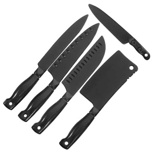Vaguelly 5st Zubehör Für Küchenmesser-kombinationsmodelle Mini-küchenzubehör Puppenhaus-miniaturen Kinderminiaturspielzeug Kinderspielzeug Zubehör Für Puppenhäuser Legierung Black von Vaguelly