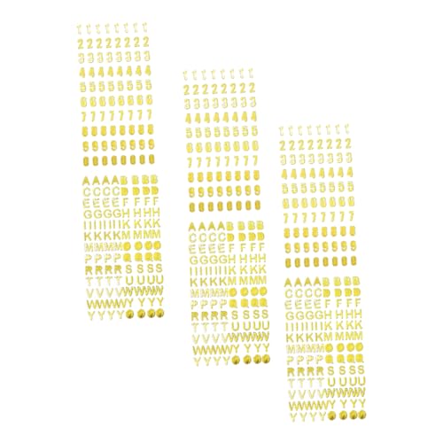 Vaguelly 6 Bögen Folien-Planer-Aufkleber Zahlen- Und Alphabet-Aufkleber Für Die Tagebuch-Dekoration Zufällige Farbe Vaguelly 6 Bögen Folien-Planer-Aufkleber Zahlen- Und Alphabet-Aufkleber Für Die Tagebuch-Dekoration Zufällige Farbe von Vaguelly