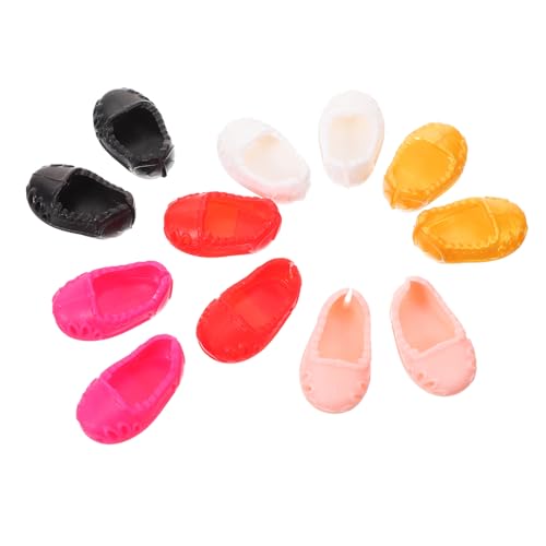 Vaguelly 6 Paare Schuhe Miniatur Puppe kinderspielzeug doll Clothes doll Accessories Doll Schuhe Mini-Spielzeughaus-Ornamente Mikro-Landschafts-Requisiten Plastik Vaguelly 6 Paare Schuhe Miniatur Puppe kinderspielzeug doll Clothes doll Accessories Doll Schuhe Mini-Spielzeughaus-Ornamente Mikro-Landschafts-Requisiten Plastik von Vaguelly