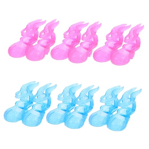Vaguelly 6 Paare Zunge Puppe Mini-szenen-Requisiten Mini-Schuhe Simulierte Minischuhe Kleines Hauszubehör Puppenschuhe Kleine Schuhe Zum Basteln Simulation Schuhdekore Plastik von Vaguelly
