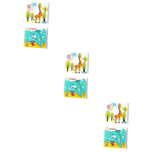 Vaguelly 6 STK lehrbuch dusche Kinder badewannenspielzeug Geschenke für Kinder adventsgeschenke Kinder geschenketueten Kinder kindergeschenk Babybadebuch bb badebücher intelligent Stoffbuch von Vaguelly