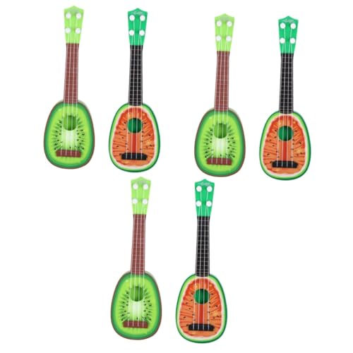 Vaguelly 6 STK Mini-Obstgitarre Kinderspielzeug kinderinstrumente Kindermusikinstrument akustische Gitarre Spielzeug Spielzeuge Gitarren Kinder Gitarre Anfängerinstrument Ukulele von Vaguelly