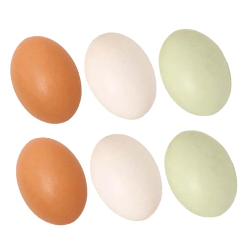 Vaguelly Natürliche Holz Gefälschte Eier 6 Stücke Ostern Für Jungen Und Spielzeug Realistische Decor Eier Vaguelly Natürliche Holz Gefälschte Eier 6 Stücke Ostern Für Jungen Und Spielzeug Realistische Decor Eier von Vaguelly