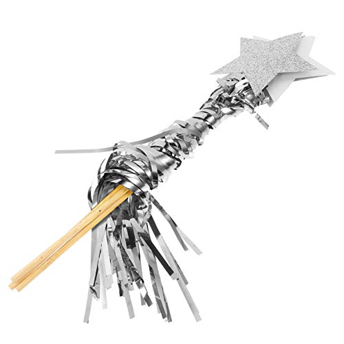 Vaguelly 6 STK Weihnachtsbaum-Stirnband Bauernhof-Geburtstagsdekorationen Party Braut- Verkaufsstand Henne Halloween Kleidung Halloween Costumes Mädchen Zauberstab Sternenstab Holz Silver Vaguelly 6 STK Weihnachtsbaum-Stirnband Bauernhof-Geburtstagsdekorationen Party Braut- Verkaufsstand Henne Halloween Kleidung Halloween Costumes Mädchen Zauberstab Sternenstab Holz Silver von Vaguelly