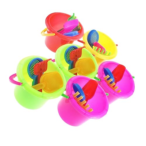 Vaguelly 6er-Set Strandspielzeug – Wasserspielset Für Kinder Mit 4 Teilen in 1 Set Und Löffel Zum Spielen Mit Sand Und Wasser Vaguelly 6er-Set Strandspielzeug – Wasserspielset Für Kinder Mit 4 Teilen in 1 Set Und Löffel Zum Spielen Mit Sand Und Wasser von Vaguelly